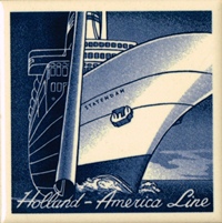 This series depicts posters of the Holland America Line. I have this series complete.