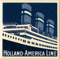 This series depicts posters of the Holland America Line. I have this series complete.