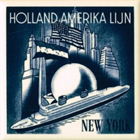 This series depicts posters of the Holland America Line. I have this series complete.